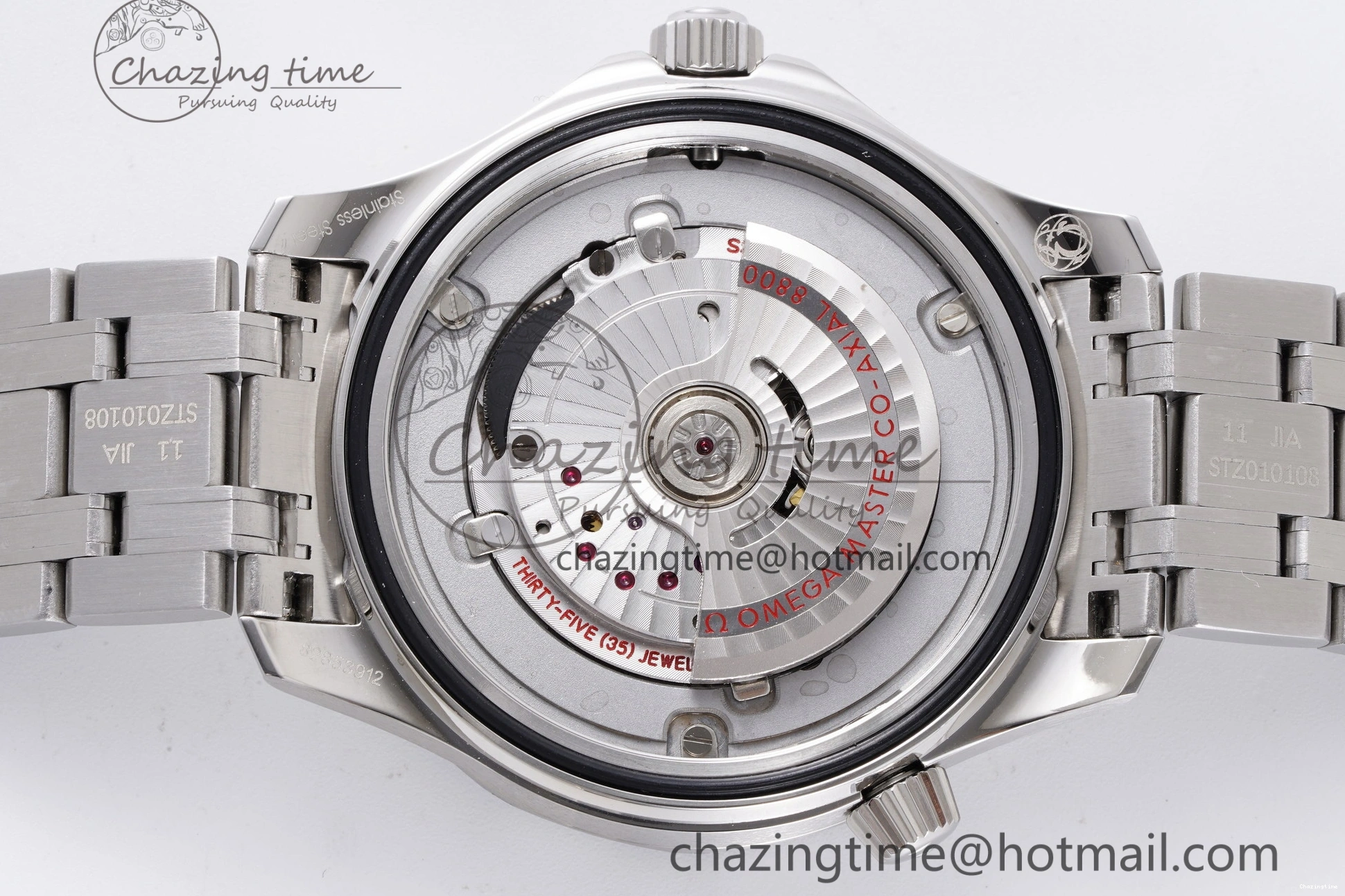 0428 Thermal Seamaster Diver 300M ZF 1:1 Best Edition Blue Ceramic White Dial on SS Bracelet A 7733